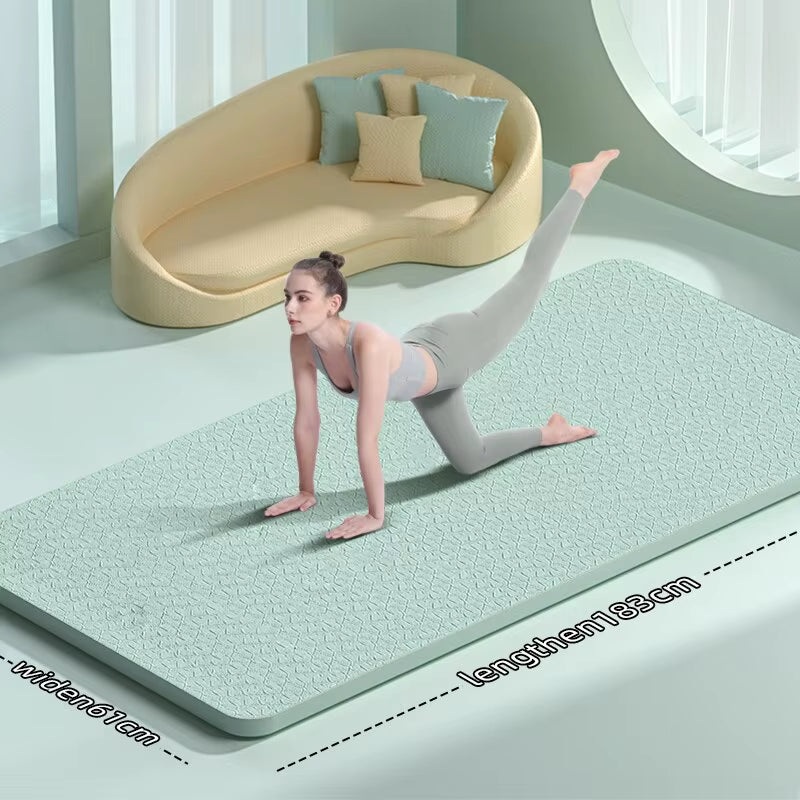 Premium 10mm Anti-Slip Yoga Mat - Eco-Friendly, Tear Resistant Pilates Fitness Mat for Women