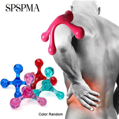 1Pcs Handheld Arch Body Massager Health Balance Four Ball Back Mini Massage Stick Relax Acupressure Health Massage Tool