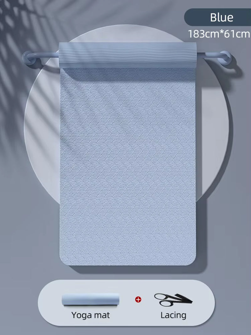 Premium 10mm Anti-Slip Yoga Mat - Eco-Friendly, Tear Resistant Pilates Fitness Mat for Women