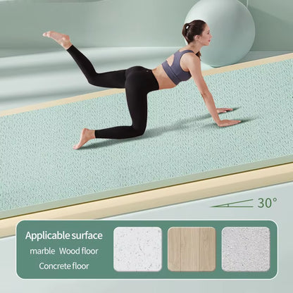 Premium 10mm Anti-Slip Yoga Mat - Eco-Friendly, Tear Resistant Pilates Fitness Mat for Women