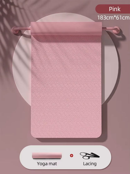 Premium 10mm Anti-Slip Yoga Mat - Eco-Friendly, Tear Resistant Pilates Fitness Mat for Women