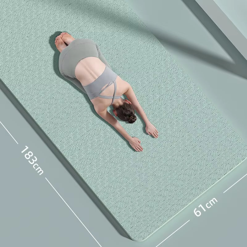 Premium 10mm Anti-Slip Yoga Mat - Eco-Friendly, Tear Resistant Pilates Fitness Mat for Women