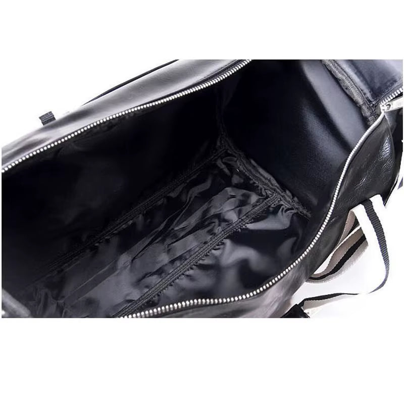 Sport Gym Bag for Women Men Shoulder Bags with Shoes Storage Pocket Fitness Training Waterproof Leather Travel Bag Handbag Daily