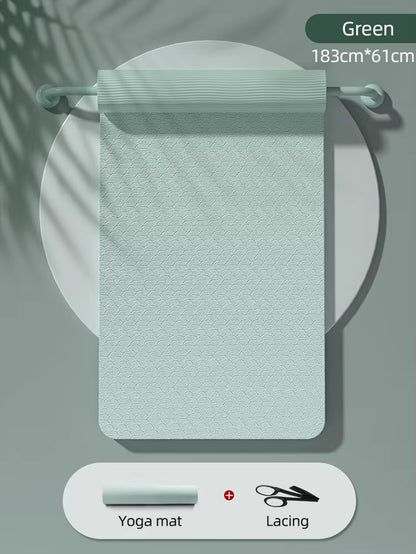 Premium 10mm Anti-Slip Yoga Mat - Eco-Friendly, Tear Resistant Pilates Fitness Mat for Women